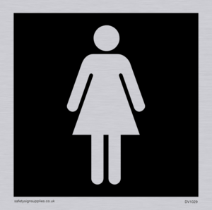 female toilet symbol - toilet door sign