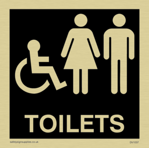 toilets - door sign