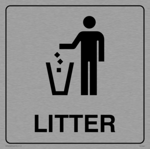 litter sign