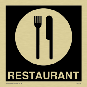 restaurant sign