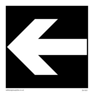 straight arrow only sign