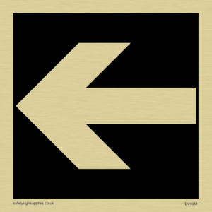 straight arrow only sign