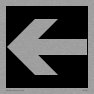 straight arrow only sign