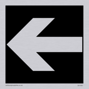 straight arrow only sign