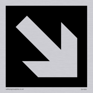 diagonal arrow only sign