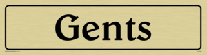 gents - toilet door sign