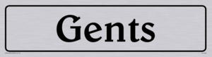 gents - toilet door sign