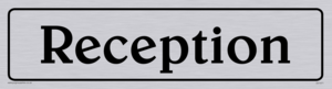 reception - sign