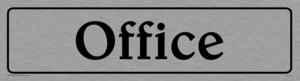 office - door sign