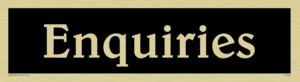 enquiries - door sign