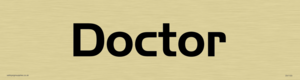 doctor - door sign