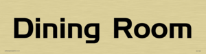 dining room - door sign