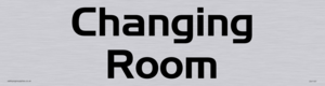 changing room - door sign