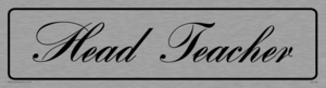 head teacher - door sign