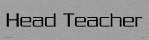 head teacher - door sign