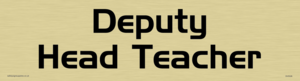 Deputy head teacher - door sign