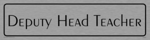 deputy head teacher - door sign