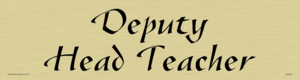 deputy head teacher - door sign