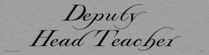 deputy head teach - door sign