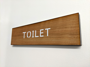 Cherrywood Stencil Door Signs