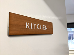 Cherrywood Stencil Door Signs