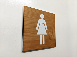 Cherrywood Stencil Door Signs