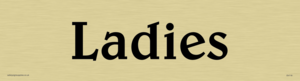 ladies - toilet door sign