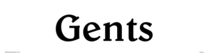 gents - toilet door sign