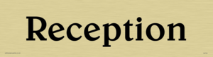 reception - sign