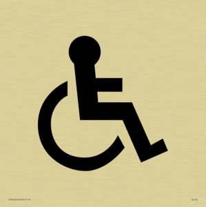 wheelchair symbol only - door sign