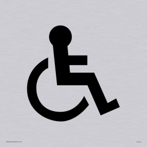 wheelchair symbol only - door sign