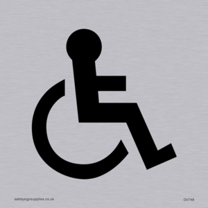 wheelchair symbol only - door sign