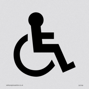 wheelchair symbol only - door sign