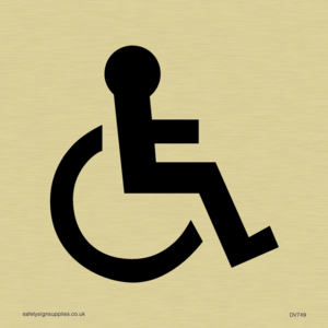 wheelchair symbol only - door sign