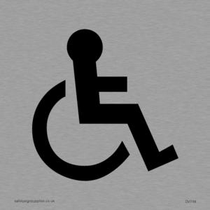 wheelchair symbol only - door sign