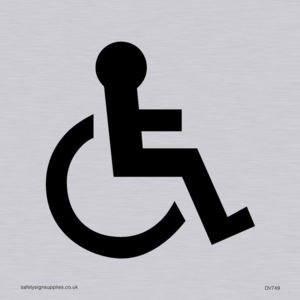 wheelchair symbol only - door sign