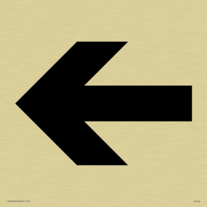 straight arrow only sign