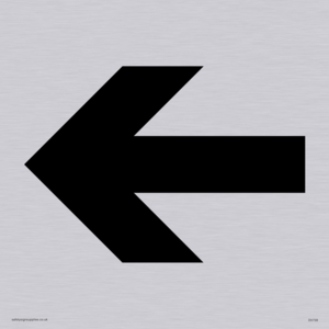 straight arrow only sign
