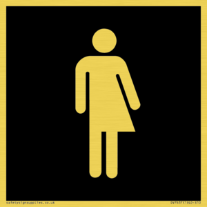 Non-gender specific in black panel