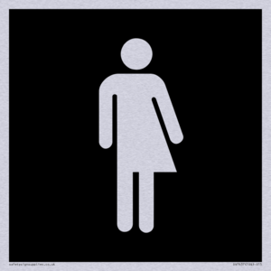 Non-gender specific in black panel