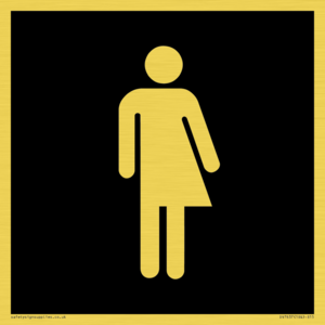 Non-gender specific in black panel