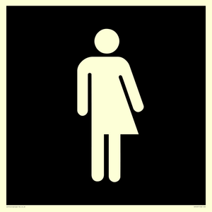 Non-gender specific in black panel