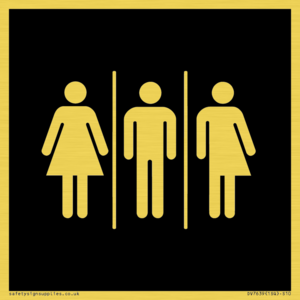 Female, Male and Non-gender specific in black panel