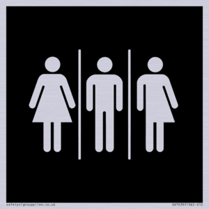 Female, Male and Non-gender specific in black panel