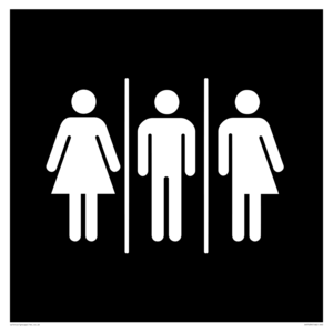 Female, Male and Non-gender specific in black panel