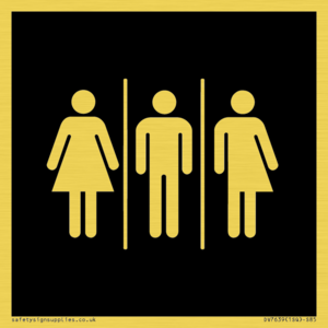 Female, Male and Non-gender specific in black panel