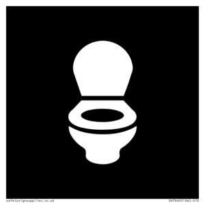 WC Toilet in black panel
