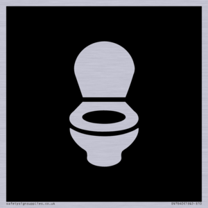 WC Toilet in black panel