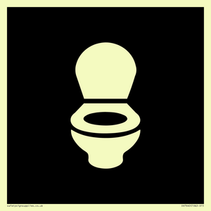 WC Toilet in black panel