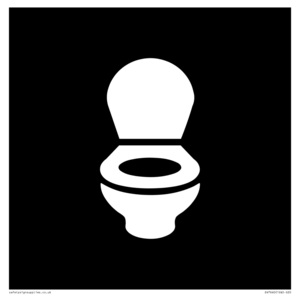 WC Toilet in black panel